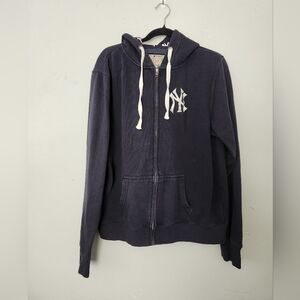 New York Yankees Embroidered Printed Hood Zip Up XL